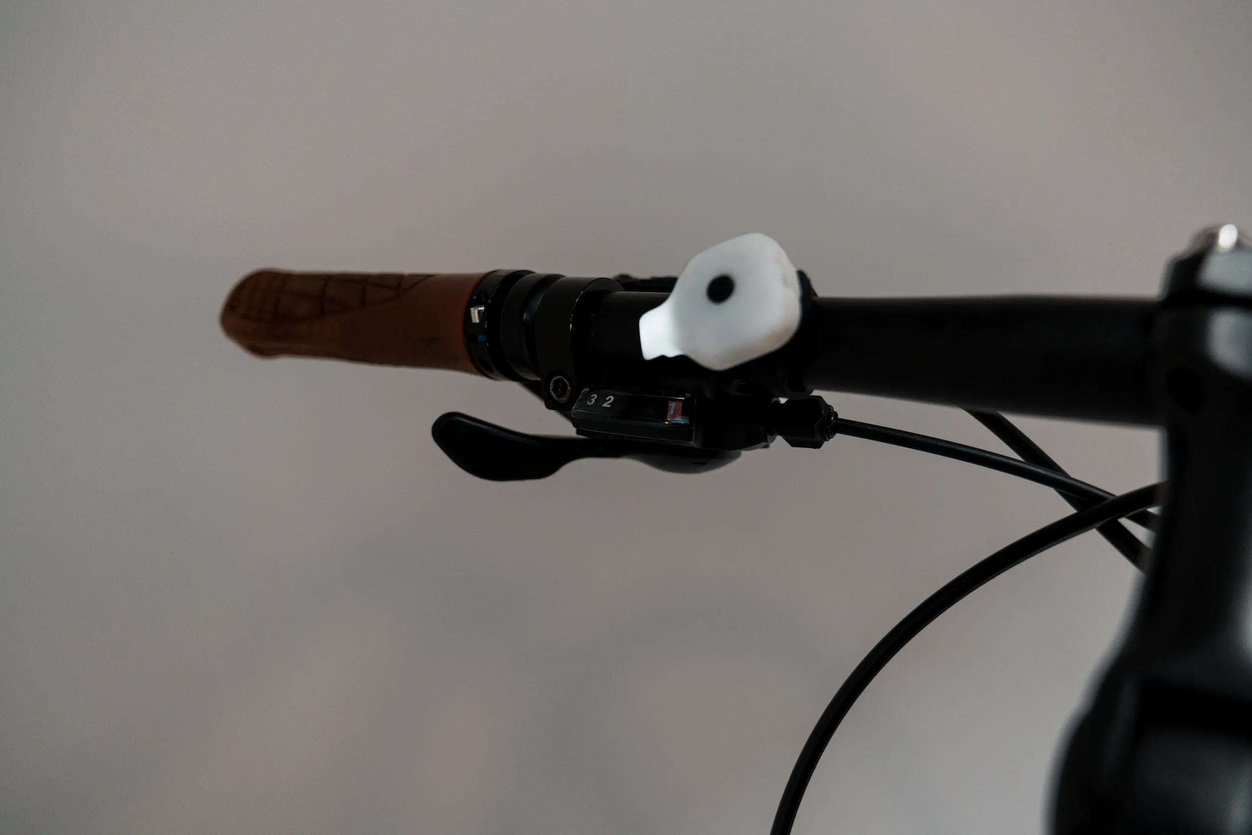 Beleuchtete Ganganzeige am Fahrrad